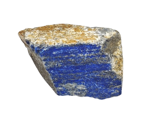 Lapis lazuli surový z Afghánistánu 225 g (7,5 cm) – tmavě modrý kámen s výrazným pyritem