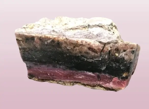 Opál růžový z Peru, přírodní kus 223 g
