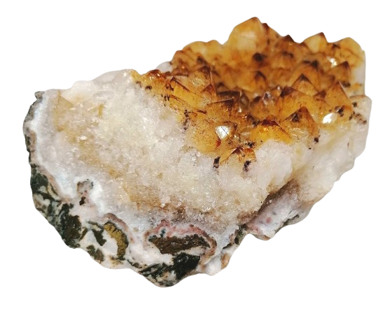 Citrín drůza o váze 805 g – minerál hojnosti, světla a silné ochranné energie