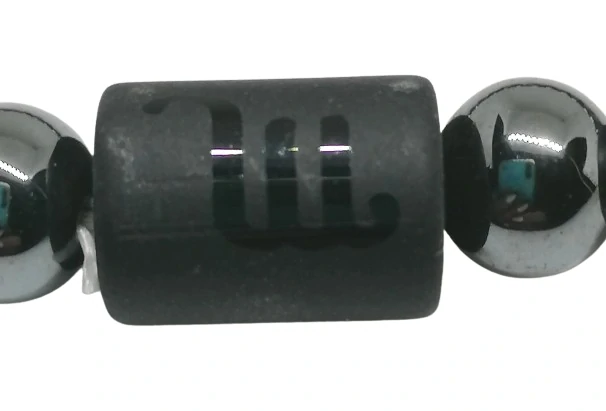 Hematitový náramek znamení zvěrokruhu Štír s kartičkou