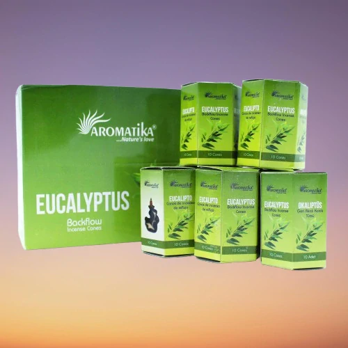 Vonné kužely tekoucí dým EUCALYPTUS