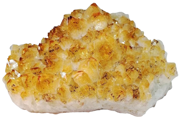 Citrínová drůza 2,2 kg – velké špice | přírodní krystal z Brazílie