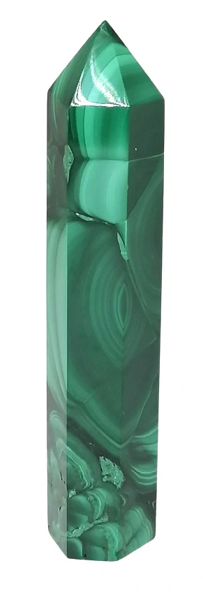 Exkluzivní malachitová špice 46 g, 7,8 cm