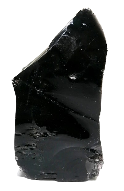 Černý obsidián – velký přírodní blok z Mexika | Ochranný kámen 1 kg