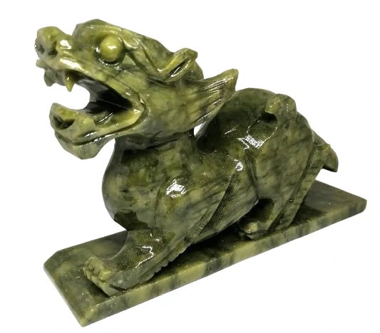 Nefritový drak 17 cm – ochranný symbol síly, harmonie a zdraví