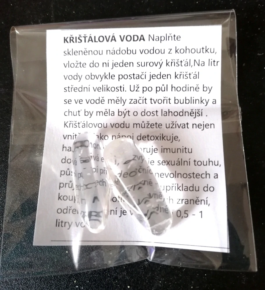 Sada na výrobu křišťálové vody | Leštěné špice z minerálů – energie a harmonie