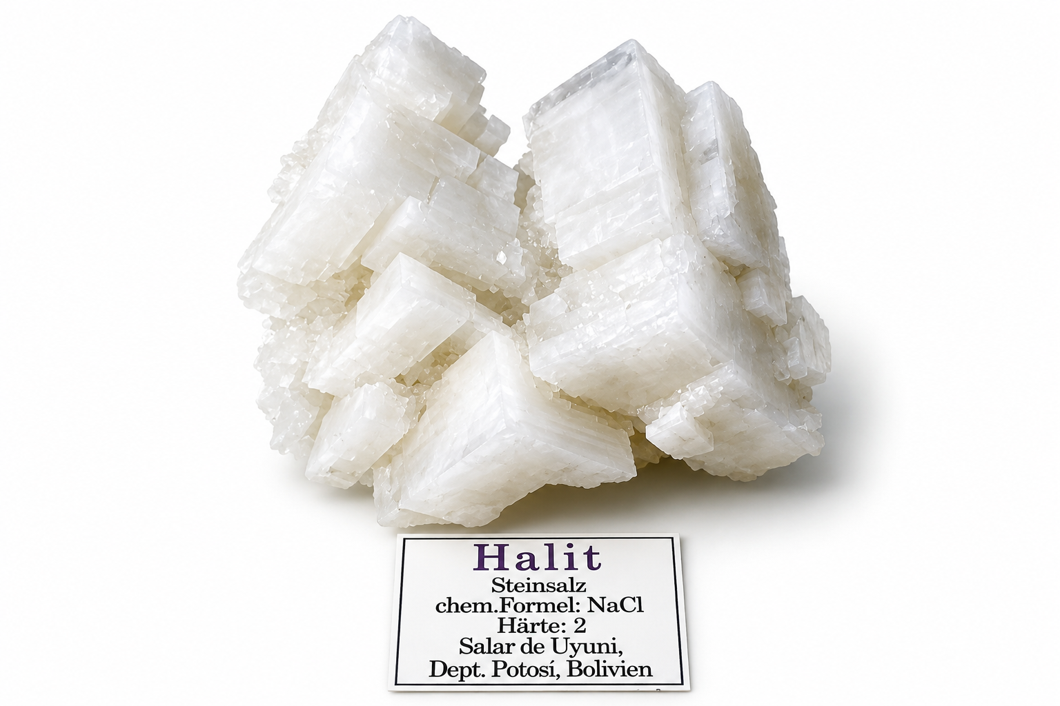 Halit, nádherný krystalický vzorek z Bolívie – 259 g