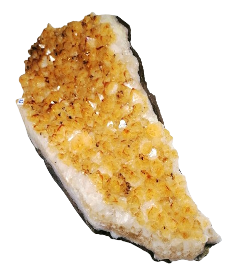 Citrínová drůza s hematitem uvnitř, 2,2 kg - krystal pro energii