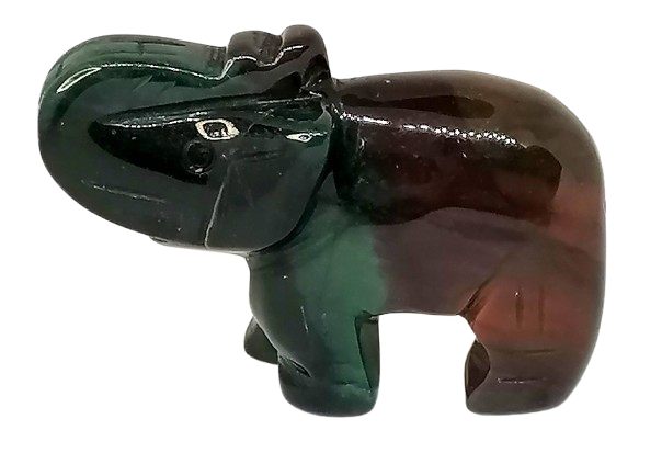 Slon pro štěstí z achátu pestrého 5 cm