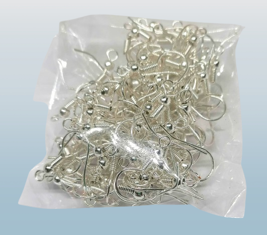 Afroháčky na výrobu náušnic (20 g, cca 100 ks) | bižuterní kov