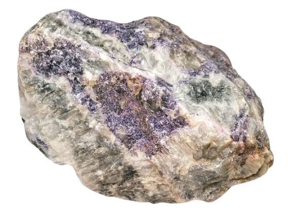 Lepidolit přírodní AA kvalita (2,9 kg, 18 × 15 × 10 cm) | velký surový kus