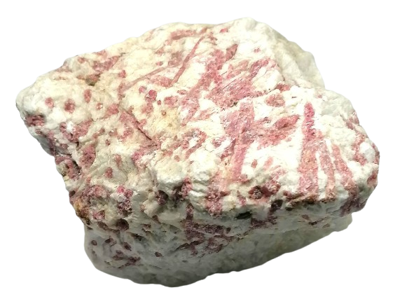 Rubelit v křemeni – přírodní krystal z Brazílie (875 g)