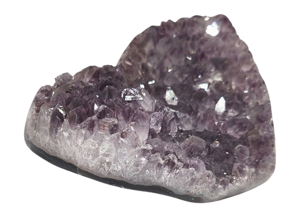Ametystové srdce AA kvalita – drúza se špicemi z Brazílie (353 g)