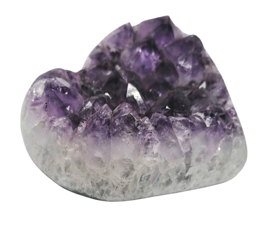 Ametystové srdce AA kvalita – drúza se špicemi z Brazílie (473 g)
