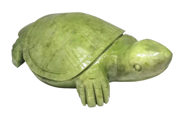 Nefritová želva 25x14x7 cm – symbol ochrany, síly a dlouhověkosti
