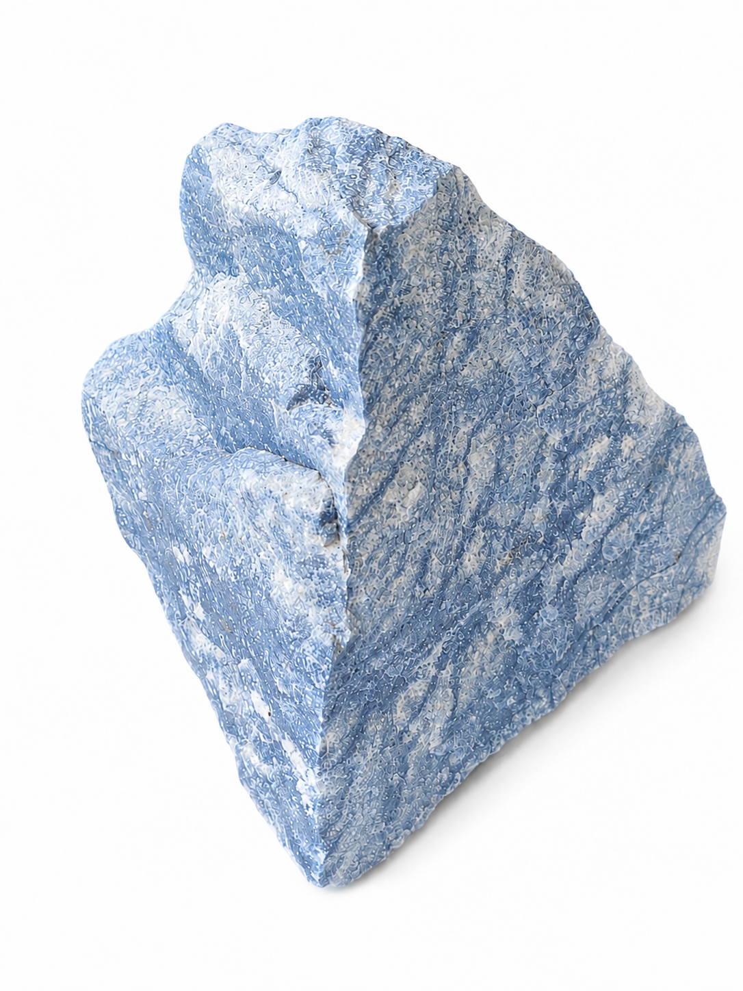 Modrý křemen surový obří blok 5,2 kg (20x20x16 cm) – kámen klidu z Brazílie