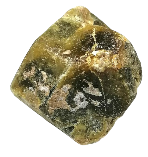 Zelený granát surový z Mali 297 g (6×5×5 cm) – tmavě zelený sběratelský krystal
