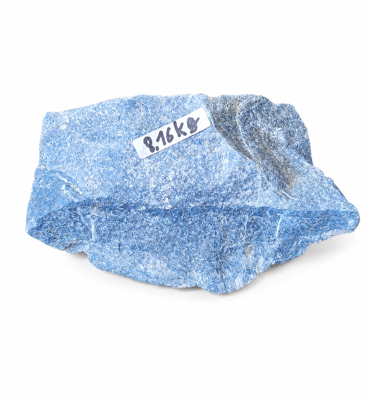 Modrý křemen surový obří blok 5,2 kg (28x15x16 cm) – kámen klidu z Brazílie