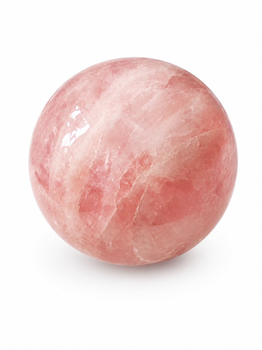 Růženínová koule XXL 1,8 kg / cca 10,8 cm – láska, harmonie a něžná energie