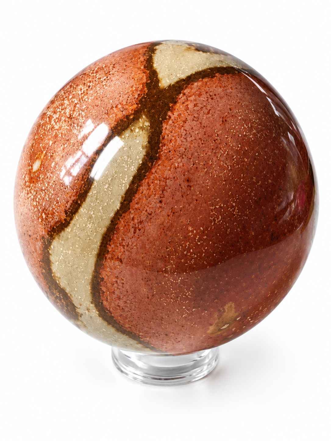 Jaspis polychrom – velká koule 499 g / 7,3 cm | Madagaskar