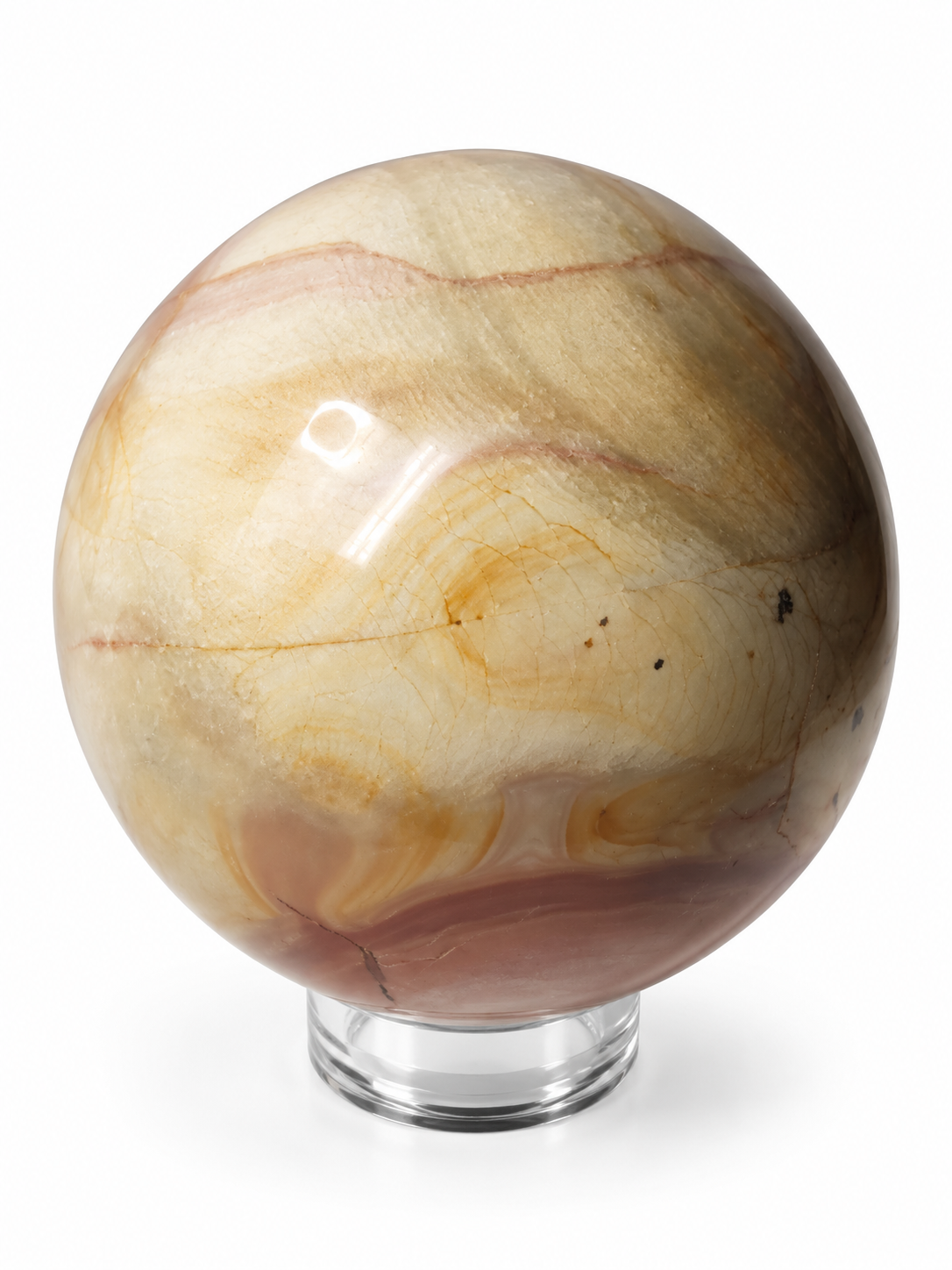 Jaspis polychrom – velká koule 430 g / 6,8 cm | Madagaskar