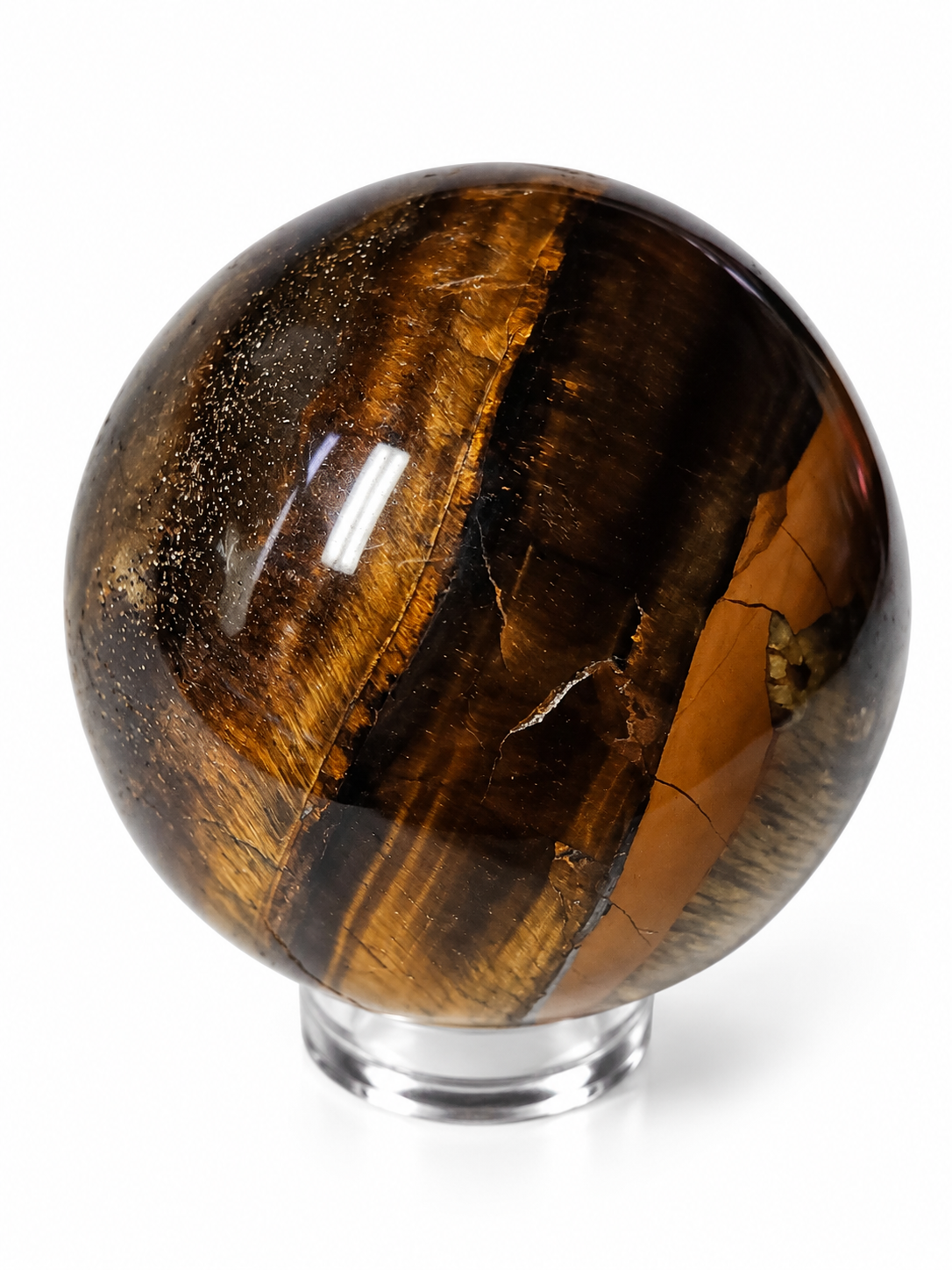 Tygří oko koule 6,3 cm, 360 g