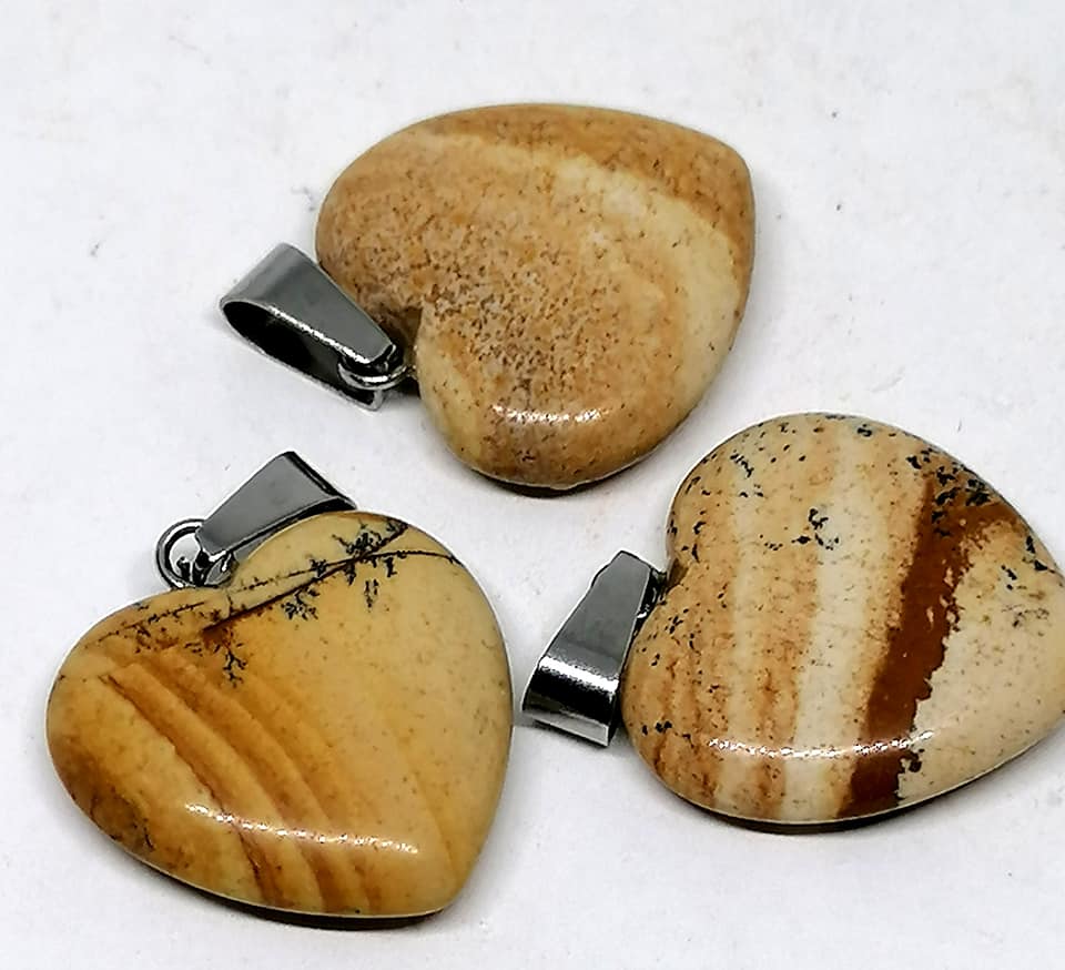 Jaspisové srdíčko velké 2 cm