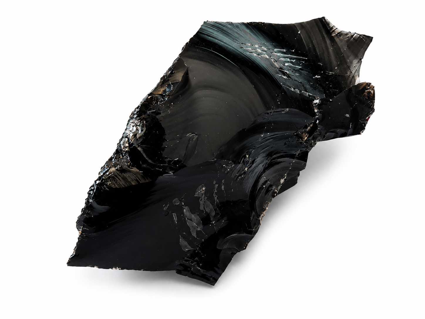 Obsidián kouřový přírodní 705 g – silný kámen ochrany a stability