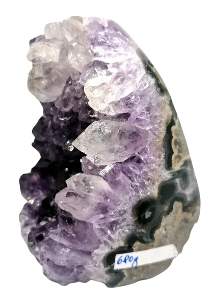 Ametystová geoda,leštěné okraje v AA kvalitě 680 g