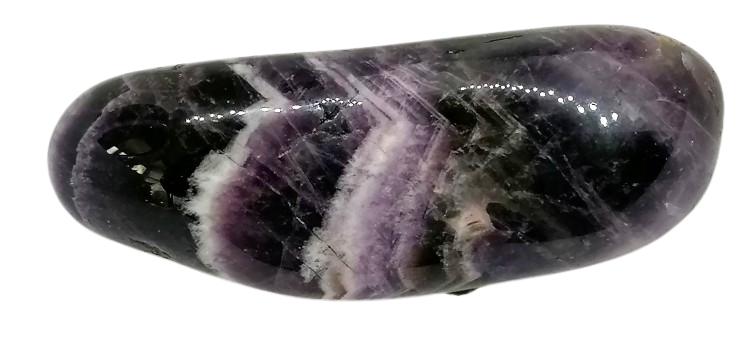 Ametyst chevron jumbo tromlovaný 175 g, pěkný