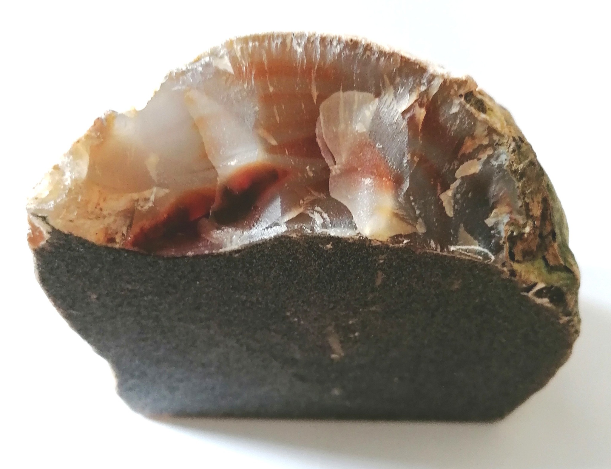 Achátový svícen na čajovou svíčku hnědý, B kvalita