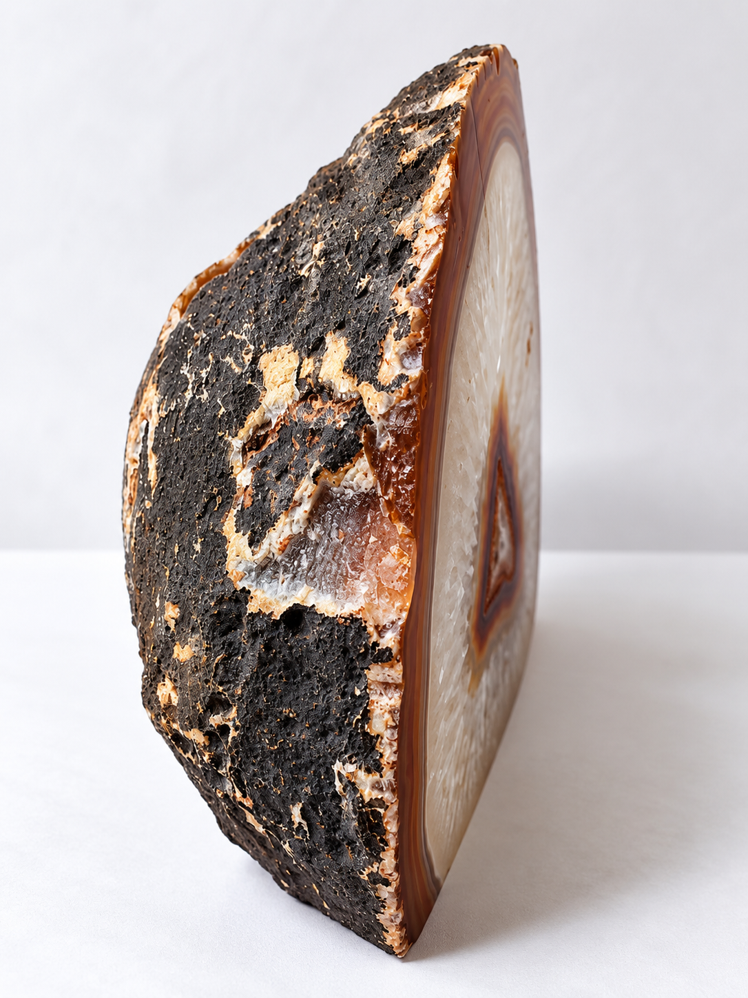 Achátový svícen na čajovou svíčku hnědý, 740 g