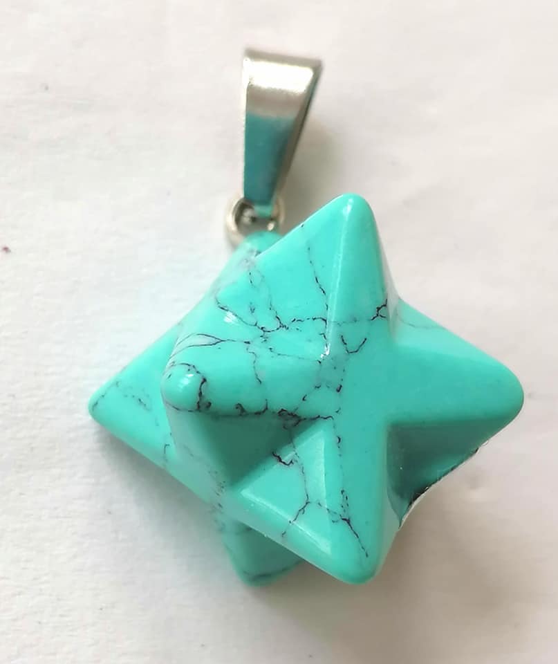 Tyrkenitová merkába 1,2 cm – ochranný esoterický talisman