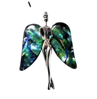 Maorský anděl - brož a přívěsek na krk