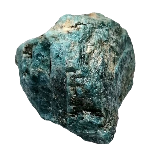 Apatit modrý, přírodní kus o váze 377 g