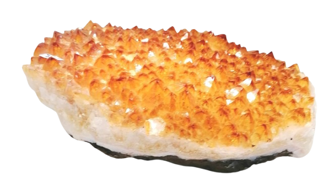 Citrínová drůza AA 1,58 kg – přírodní krystal „jako ježek“ z Brazílie