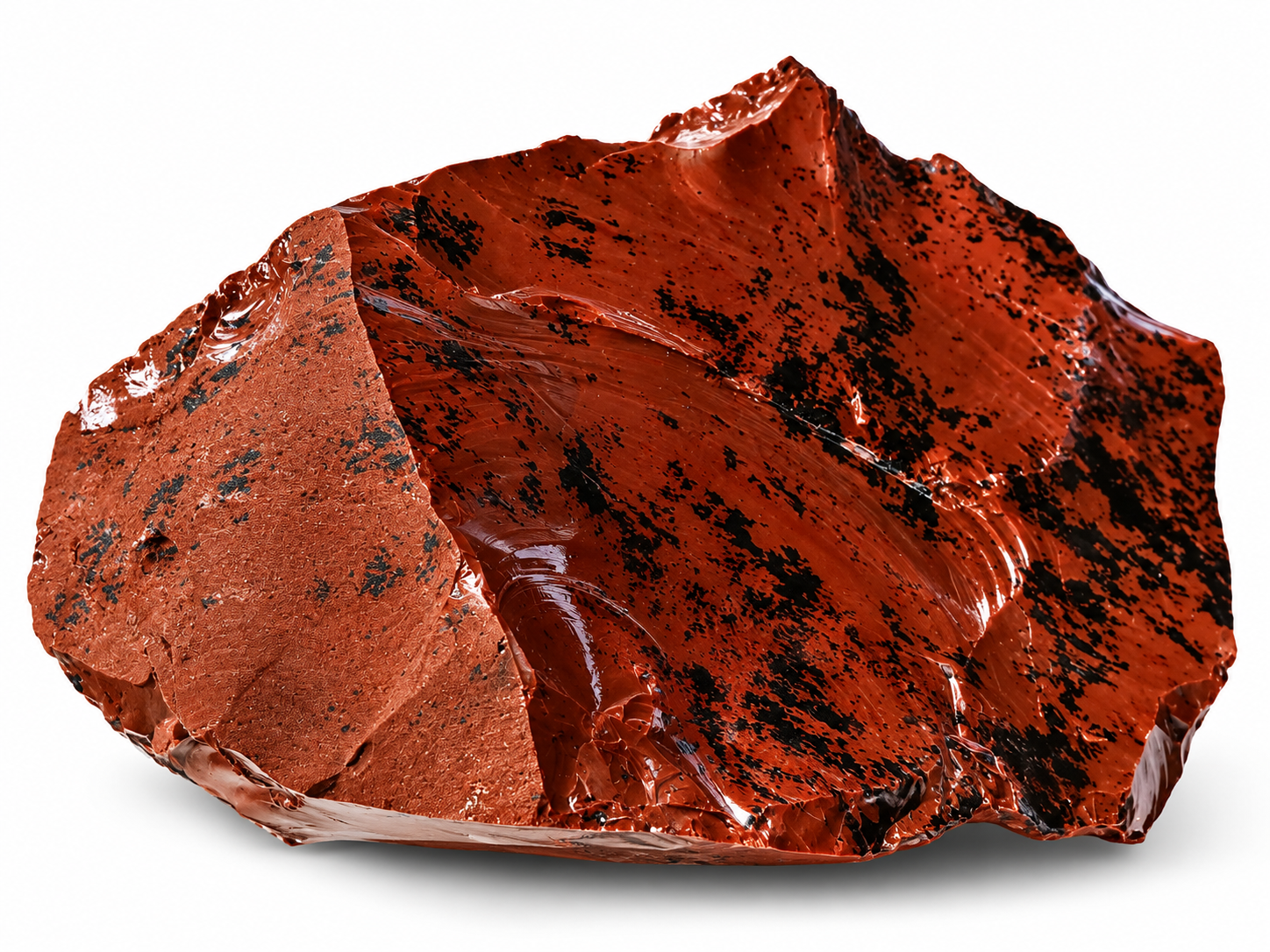 Obsidián moka / mahagonový – přírodní blok 1,88 kg | Energetický kámen ochrany a očisty