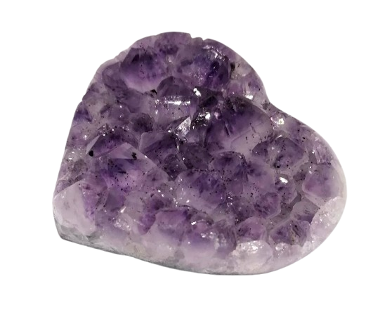 Ametystové srdce AA kvalita – drúza se špicemi z Brazílie (170 g)
