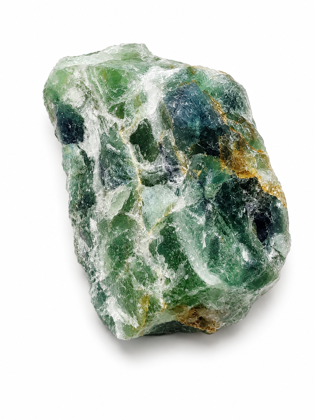 Fluorit natur AA – surový přírodní fluorit 1,1 kg | Zeleno-fialový minerál pro harmonii a intuici