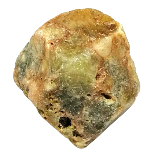 Zelený granát surový z Mali 230 g (5,7×5,2×4 cm) – tmavě zelený minerál pro sběratele
