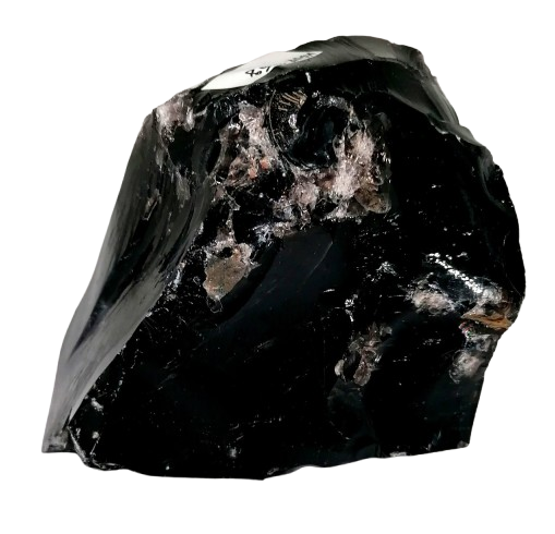 Surový kouřový obsidián 905 g – přírodní kámen z Mexika