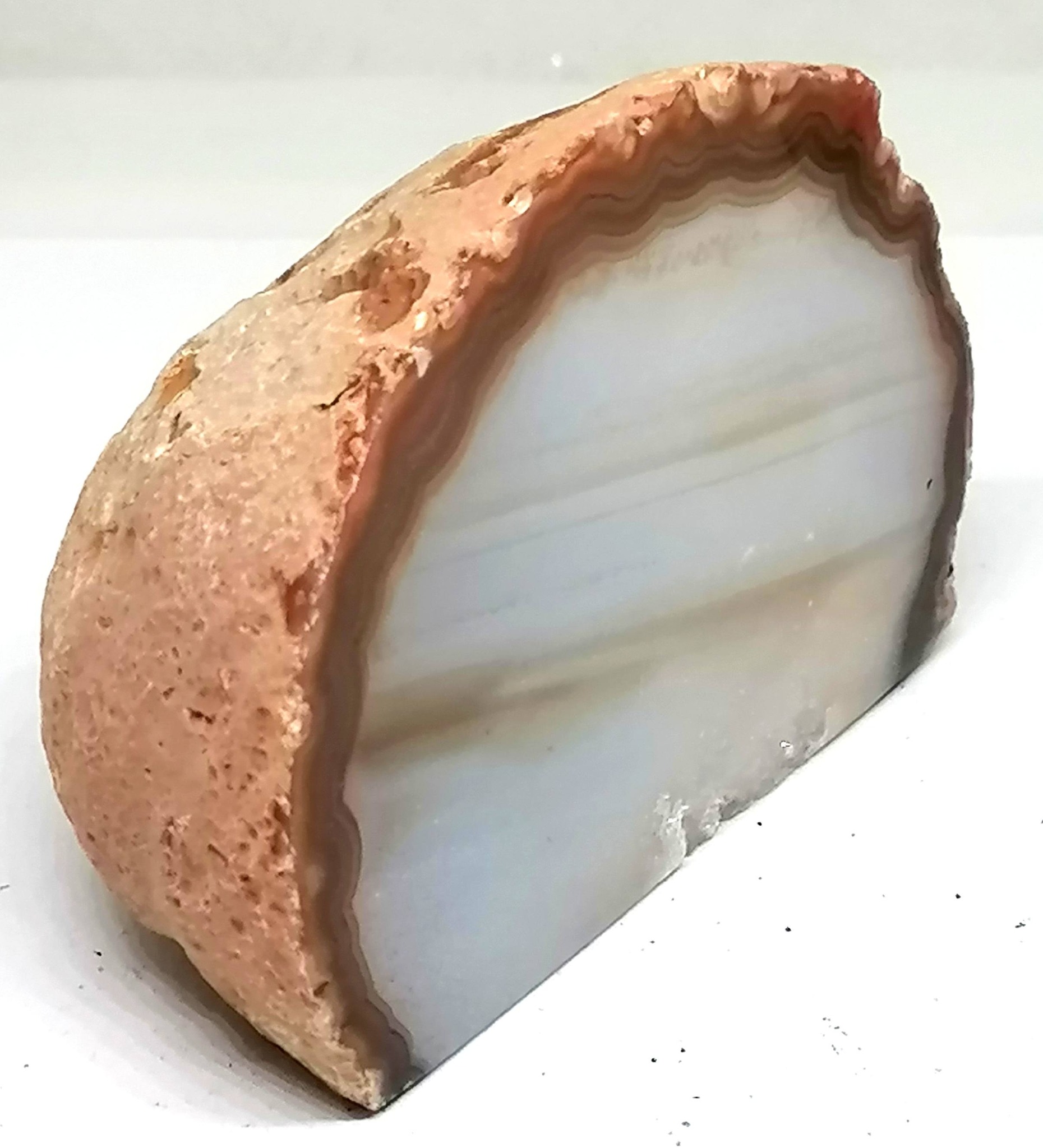 Achátová půlka leštěná 250 g, hnědá