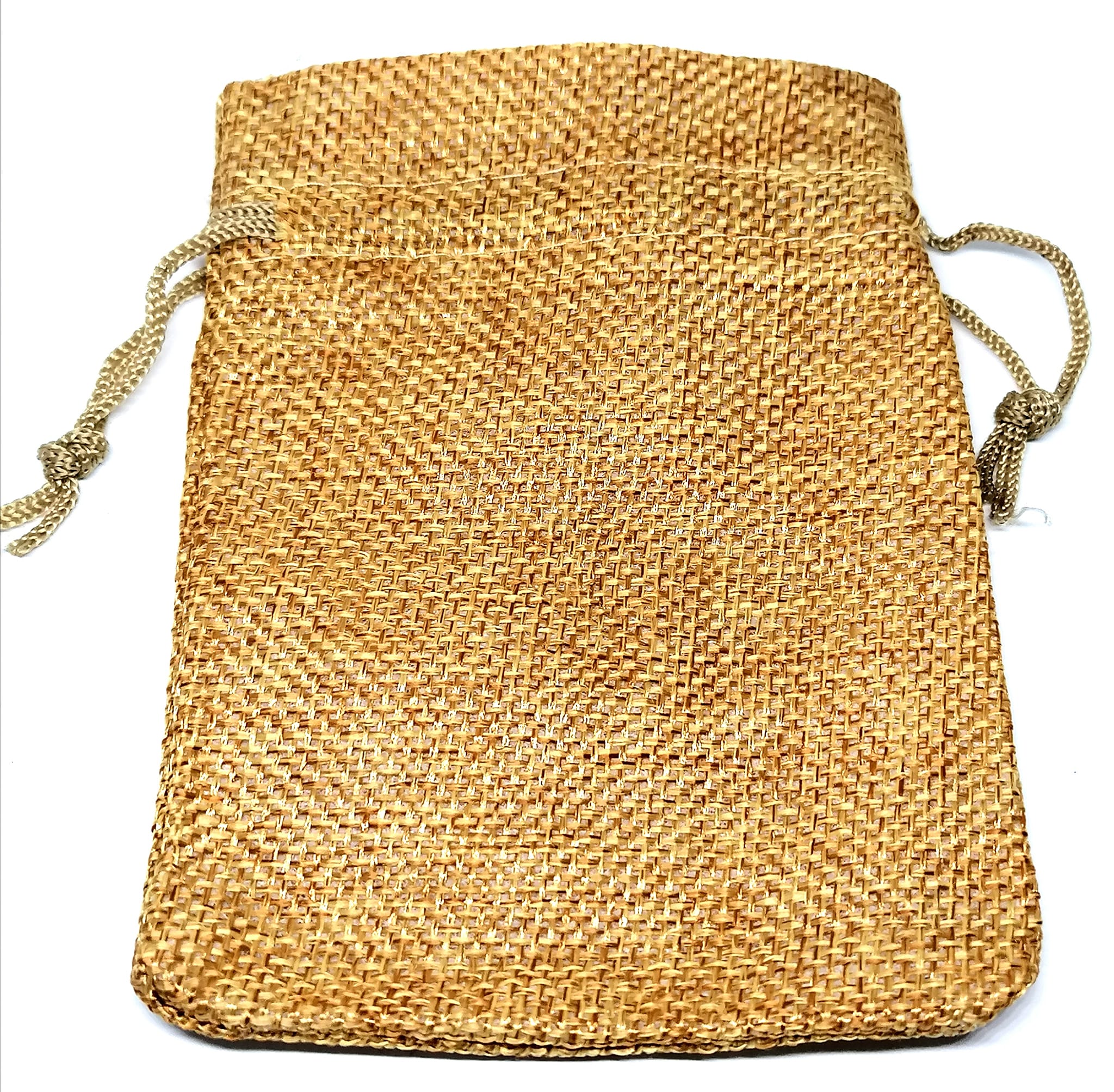 Dárkový pytlíček stahovací, 11x16cm,zlatý