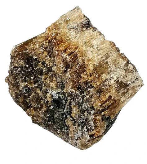 Kalcit hnědý, krystalický, plný jehlic krystalů 206 g