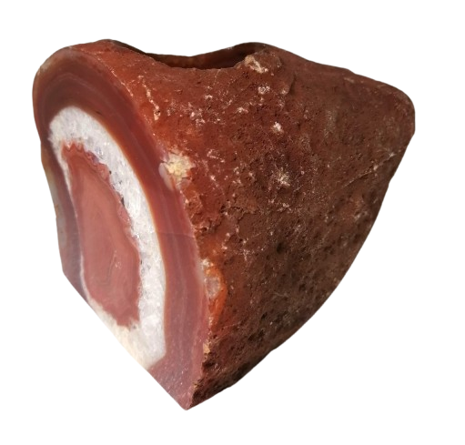 Achátový svícen na čajovou svíčku hnědý