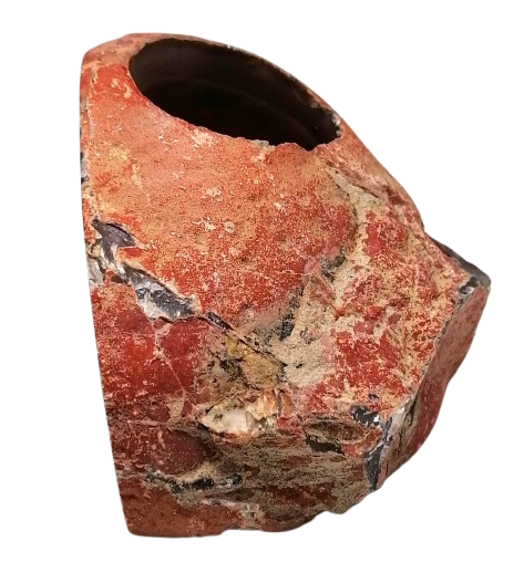 Achátový svícen na čajovou svíčku hnědý