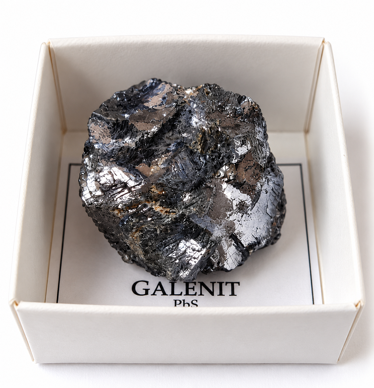 Galenit – přírodní krystaly z Maroka, Meknes-Tafilalet