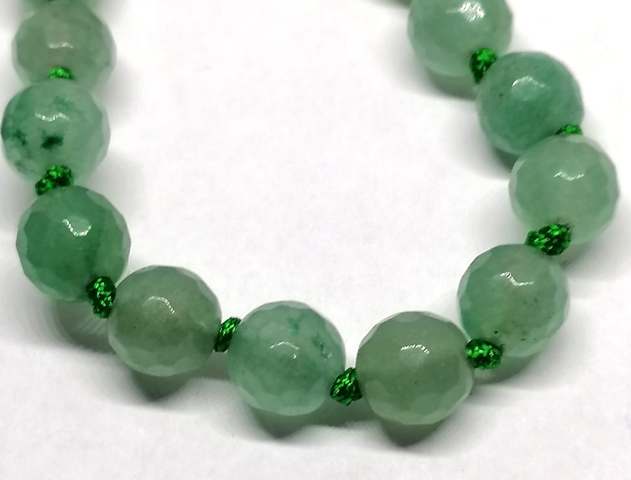 Avanturínový náhrdelník s chirurgickou ocelí, 6mm