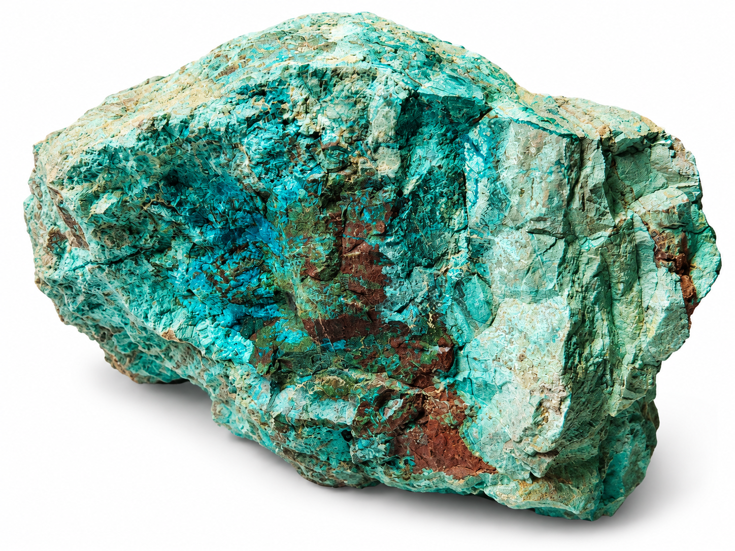 Chryzokol s malachitem – exkluzivní přírodní minerál z Peru, 1,14 kg