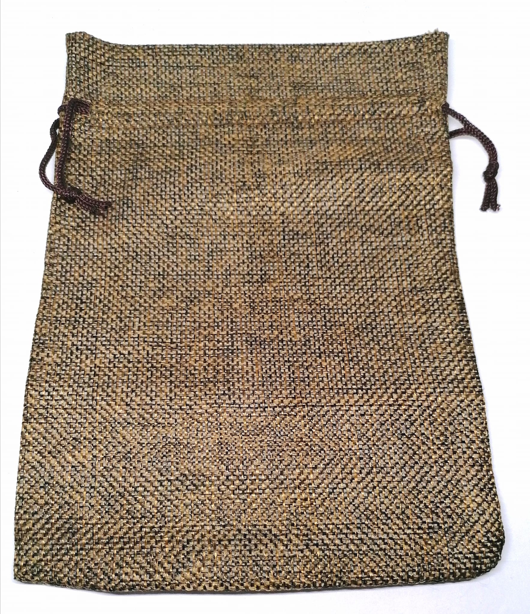 Dárkový pytlíček stahovací, 13x18cm,hnědý